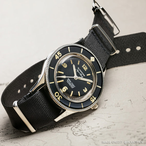 Seventy Years of Diving Legend Blancpain Fifty Fathoms Strapcode