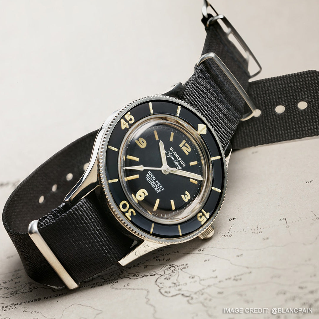 Blancpain fifty fathoms nato strap hotsell