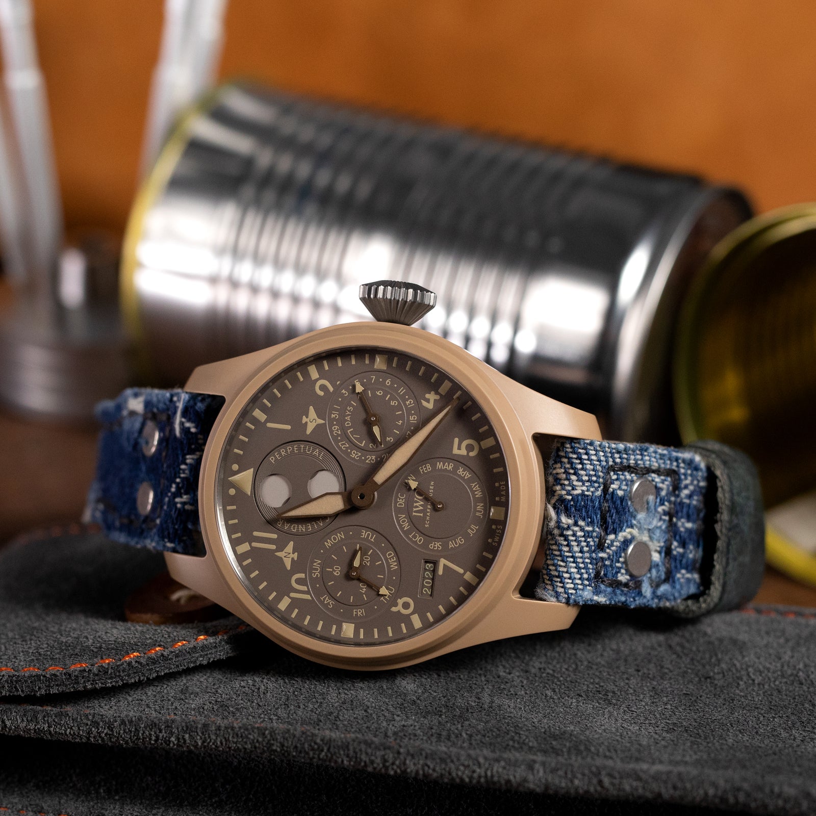 Iwc deals blue strap