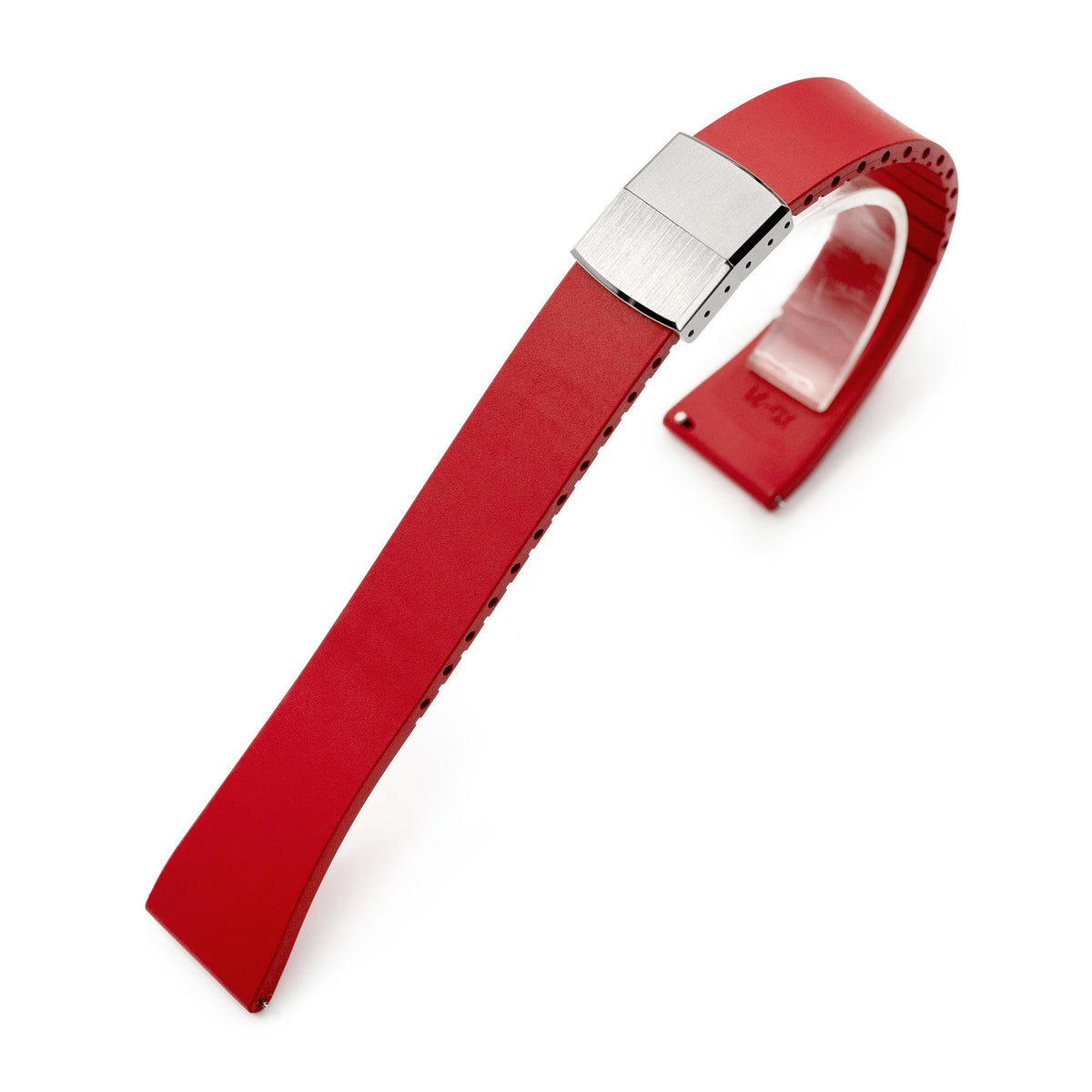 Quick Release FKM26 Red FKM Rubber watch strap Strapcode watch bands