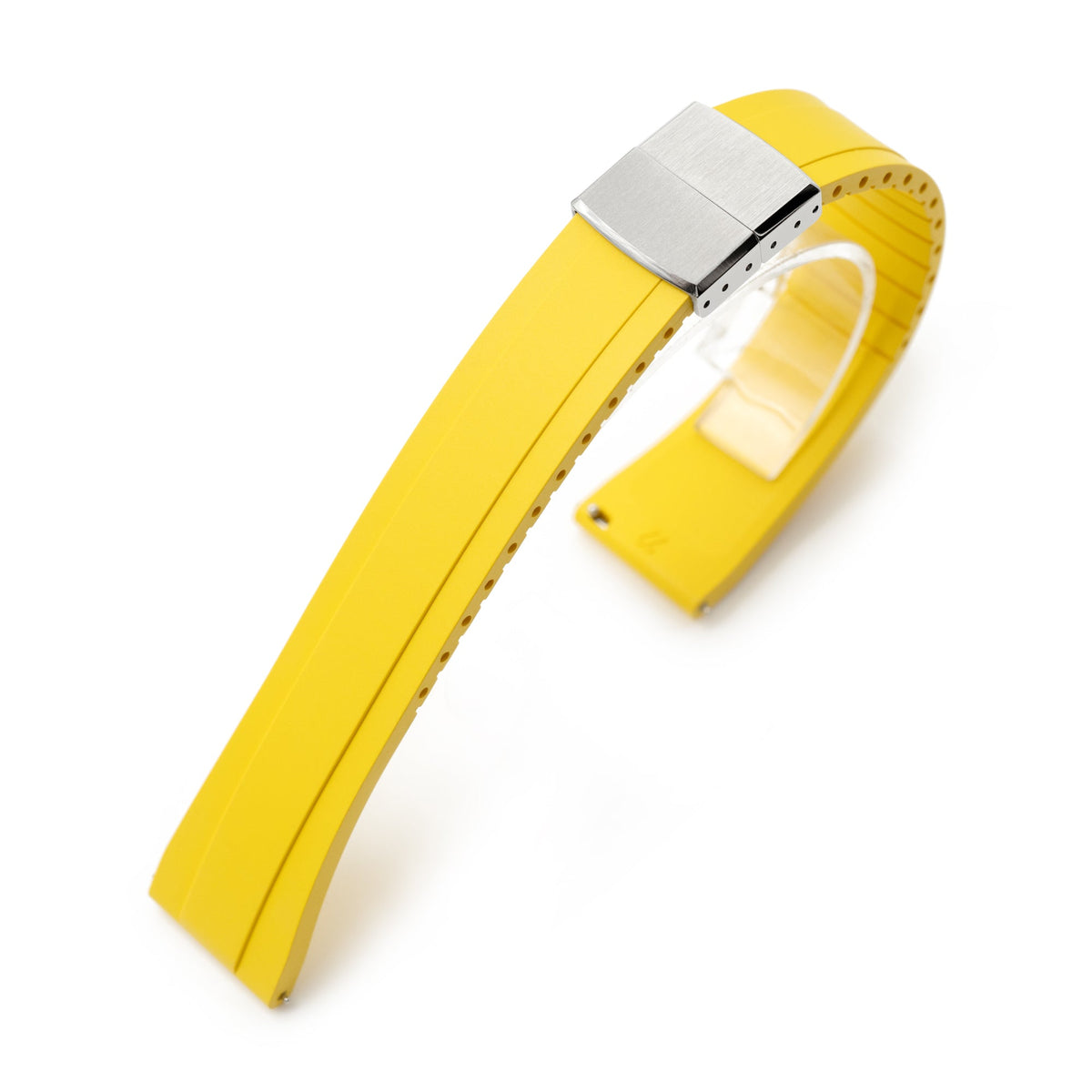 Quick Release FKM27 Yellow FKM Rubber watch strap Strapcode watch bands