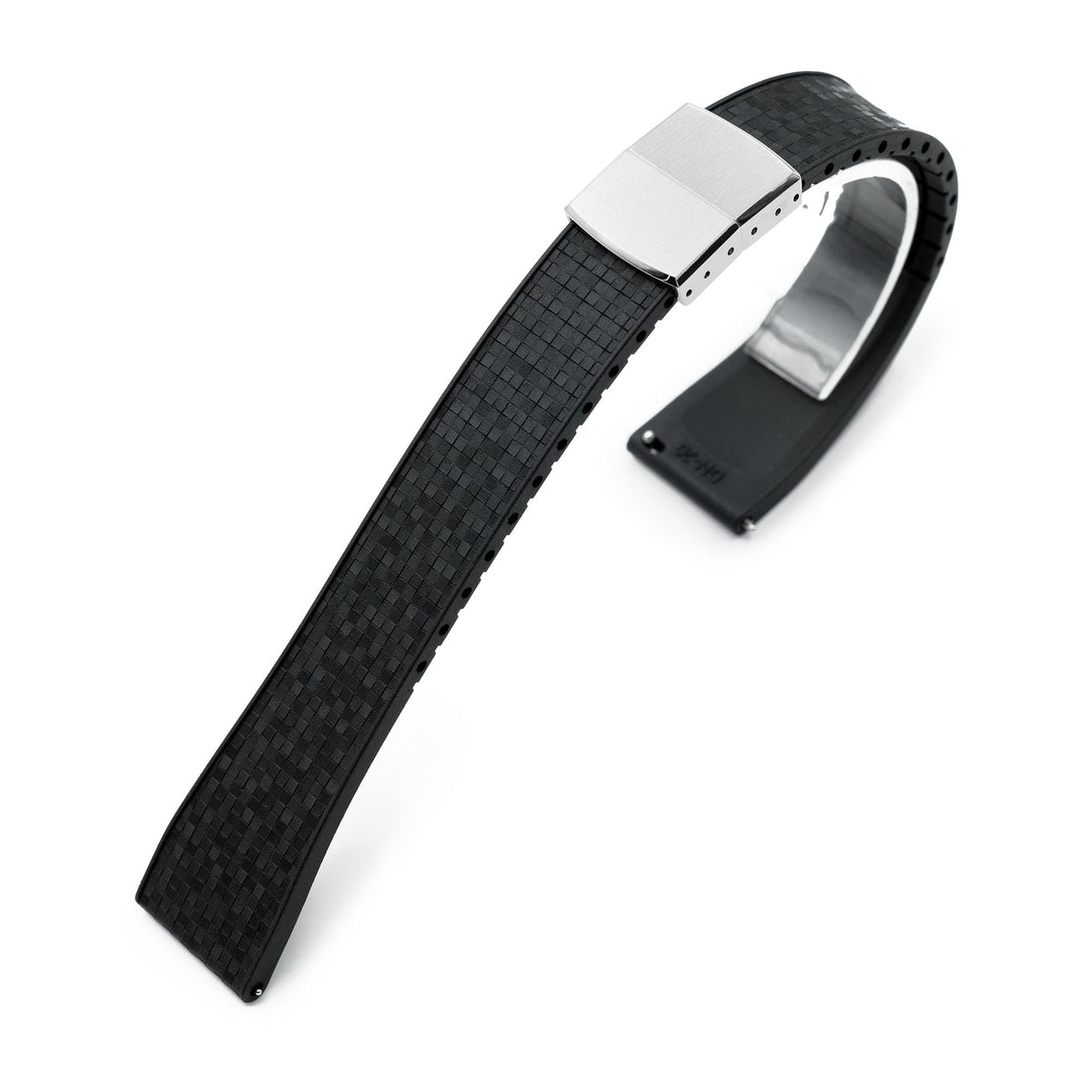 Quick Release FKM29 Black FKM Rubber watch strap Strapcode watch bands