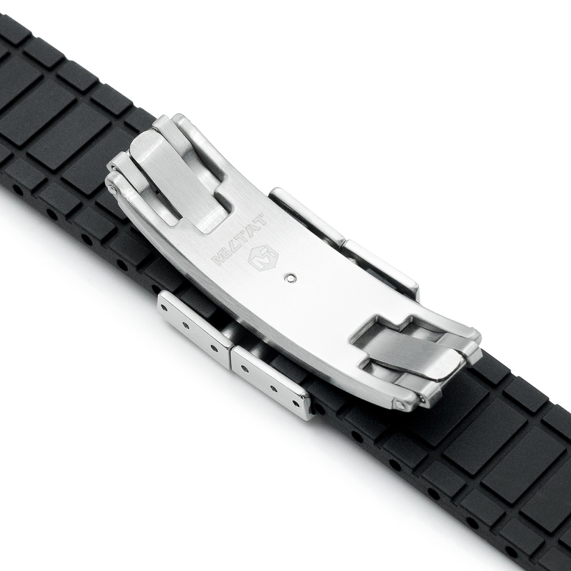 Quick Release FKM29 Black FKM Rubber watch strap Strapcode watch bands