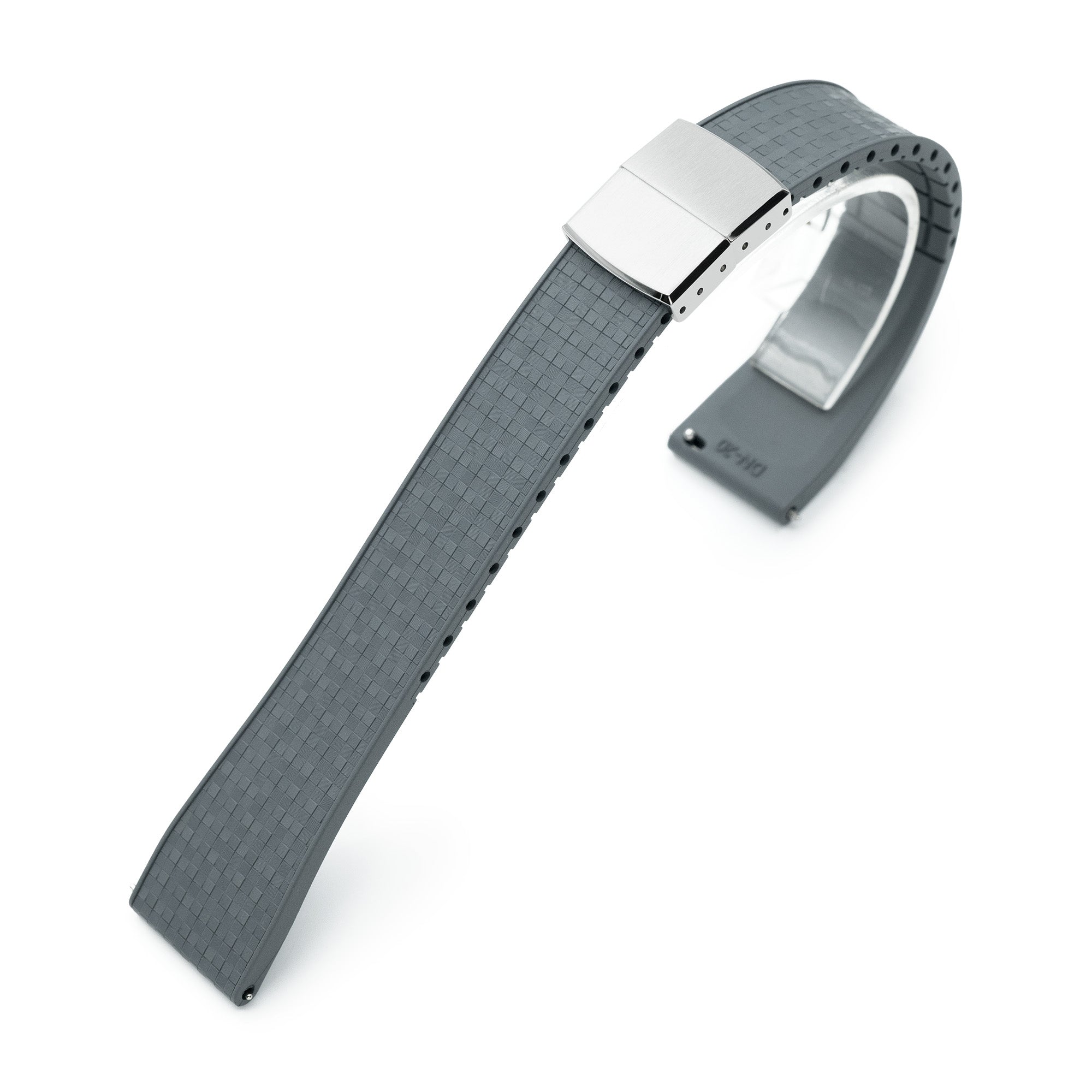 Quick Release FKM29 Light Grey FKM Rubber watch strap Strapcode watch bands