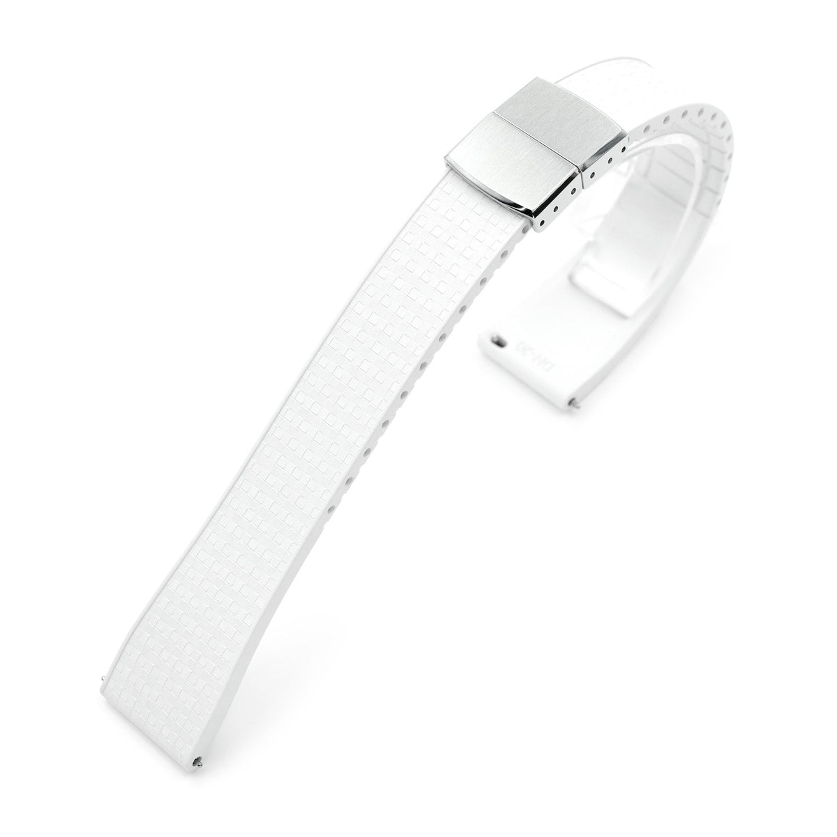 Quick Release FKM29 White FKM Rubber watch strap Strapcode watch bands