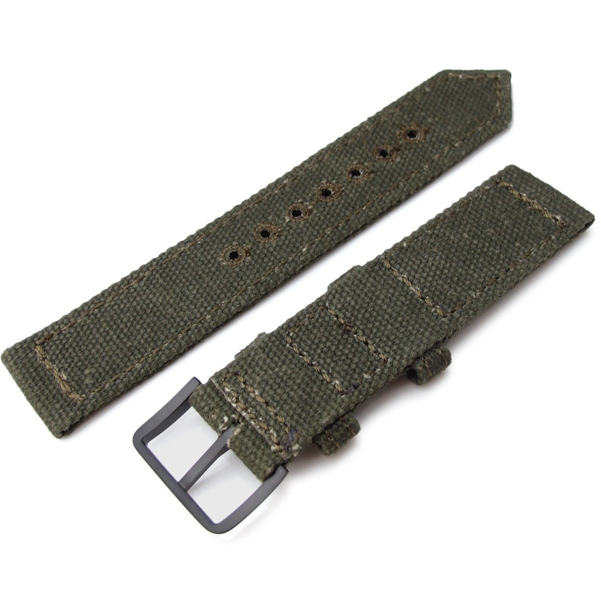 21mm, 22mm Army Green Nylon Watch Strap For Seiko – Revival Strap
