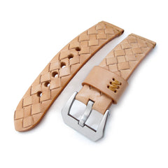 Braided leather best sale watch band