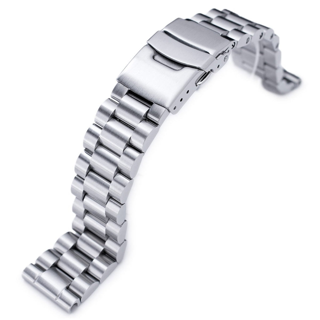 22mm Endmill 316L Stainless Steel Watch Bracelet Straight End, Two Ton–  Strapcode