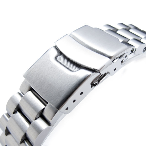 Straight End 22mm Stainless Steel Endmill Bracelet | Strapcode