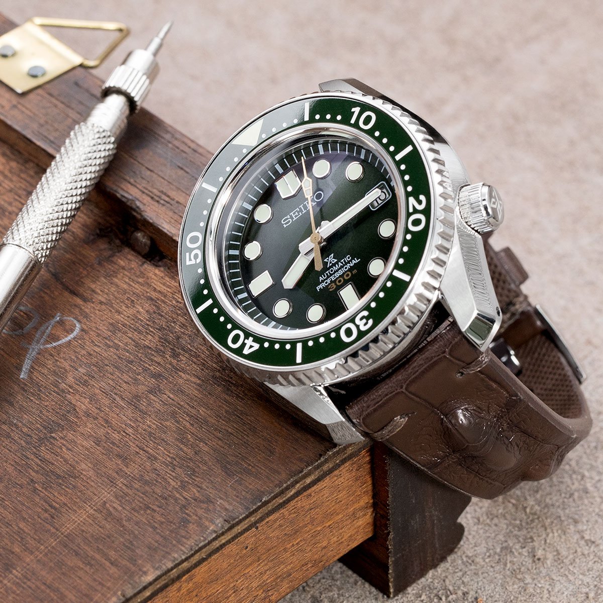 Tambour Alligator strap - Traditional Watches R15080