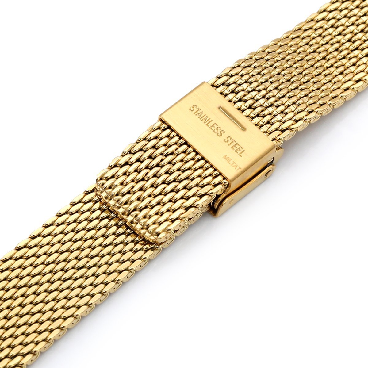 Premium Milanese Mesh Watch Strap in Yellow Gold – Nomad Watch