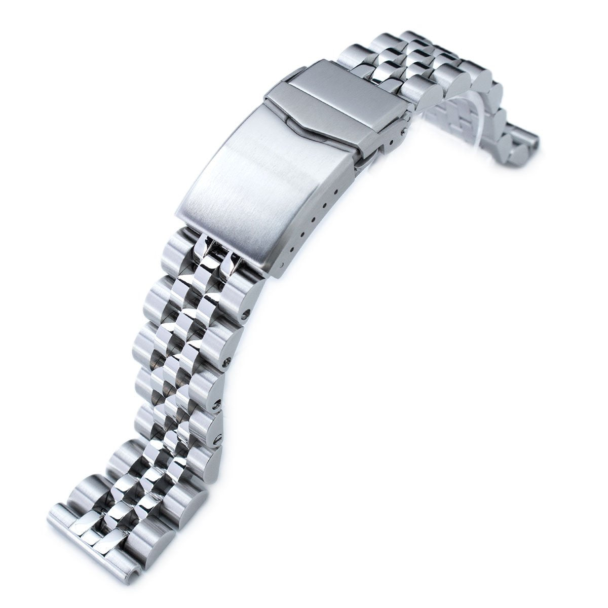 22mm Endmill 316L Stainless Steel Watch Bracelet Straight End, Two Ton–  Strapcode