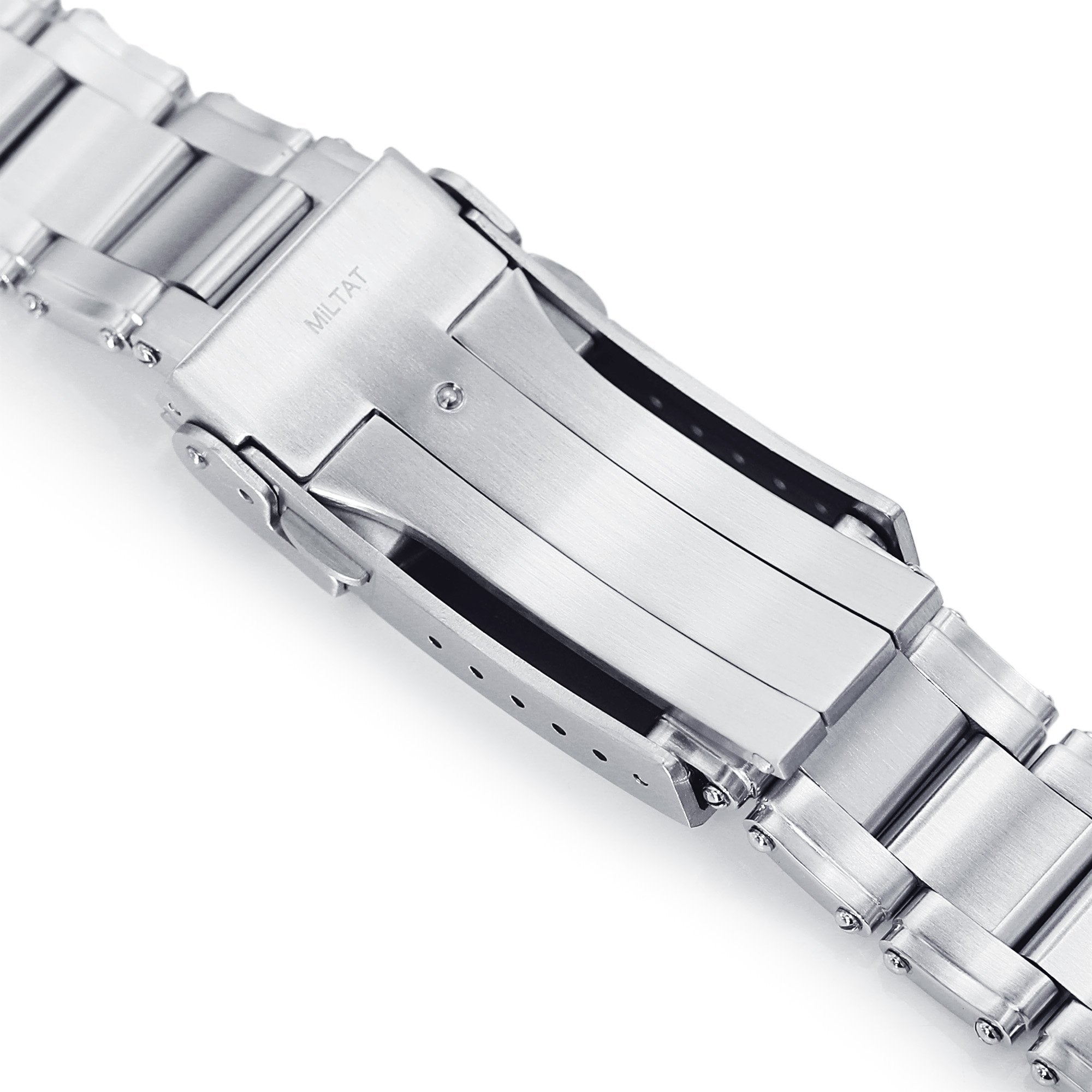 22mm Metabind 316L Stainless Steel Watch Bracelet Straight End Brushed and Polished V-Clasp Strapcode Watch Bands