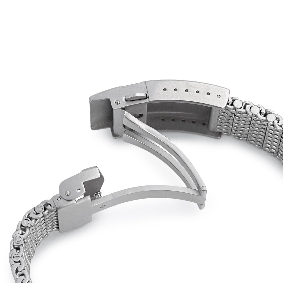 Curved & Fitted + Adjustable Mesh Watch Bands