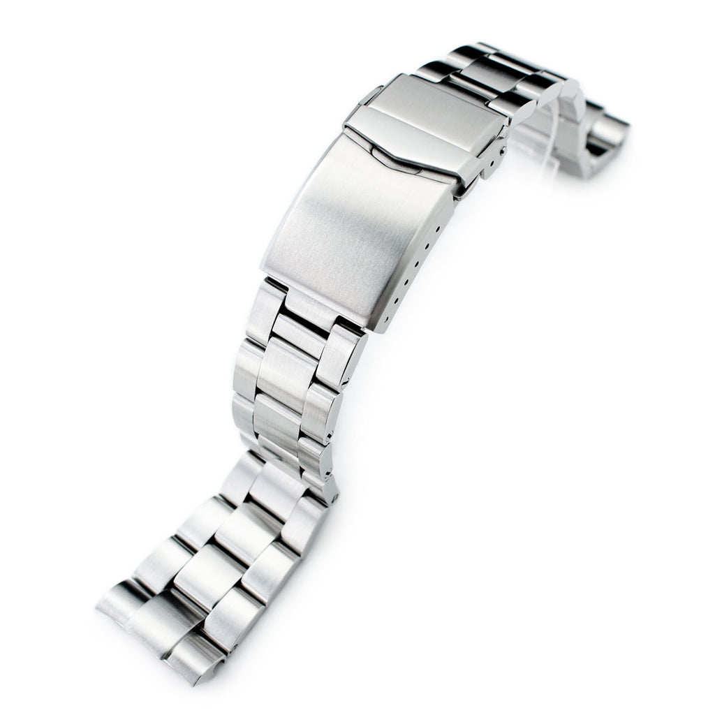 MiLTAT Super 3D Jubilee Brushed steel band for Seiko Turtle