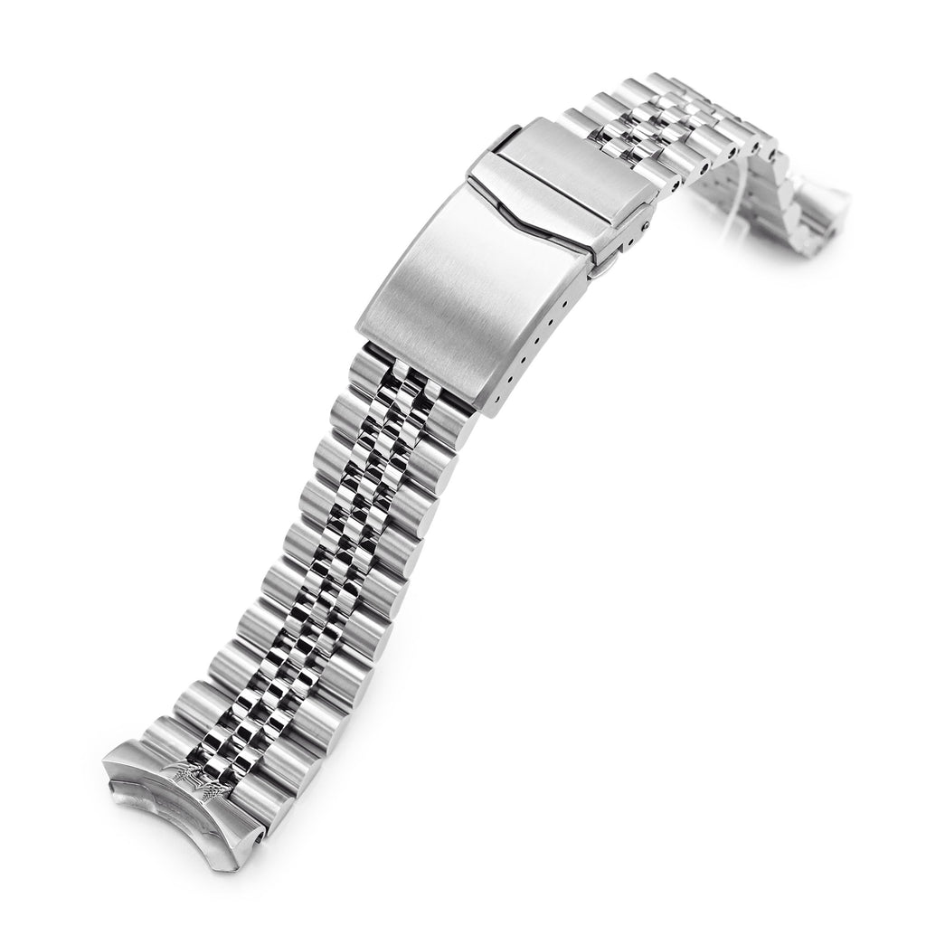 22mm Super-J Louis Watch Band compatible with Seiko 5 Sports 42.5mm SRPD51,  316L Stainless Steel Brushed V-Clasp