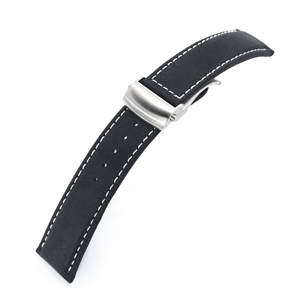 Black Oysterflex Rubber Deployment Clasp Watch Band For Apple Watch Ultra 2  49mm | eBay