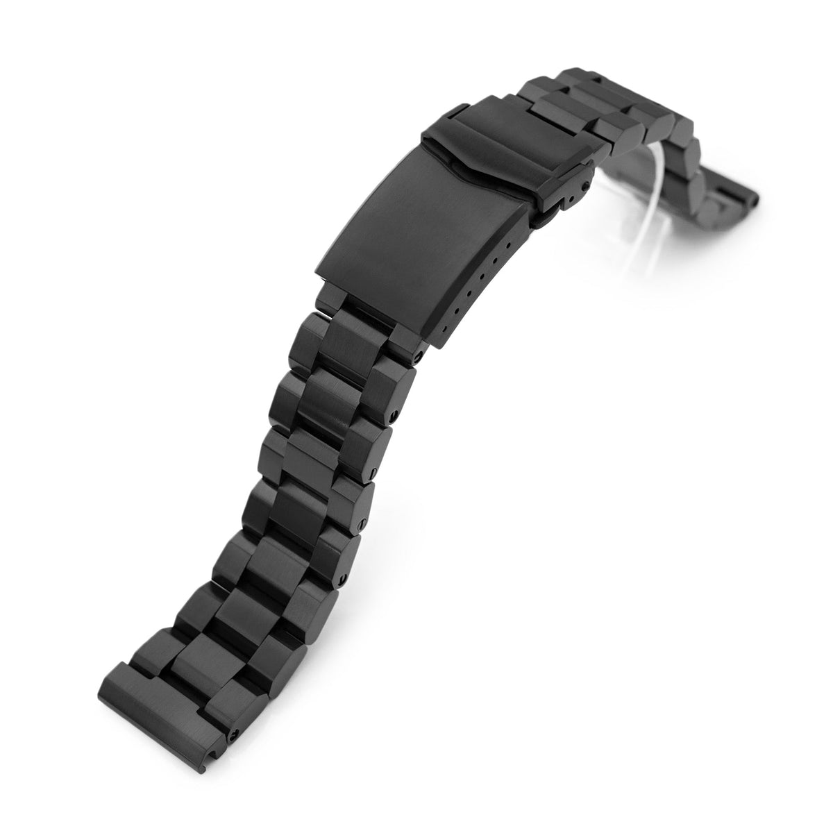 20mm Hexad Watch Band Straight End, 316L Stainless Steel Diamond-like Carbon (DLC coating) V-Clasp Strapcode Watch Bands