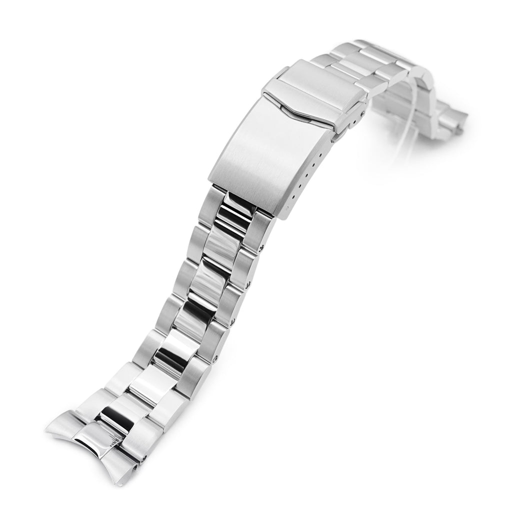 22mm Goma BOR Watch Band compatible with Orient Kamasu, 316L Stainless  Steel Brushed and Polished V-Clasp