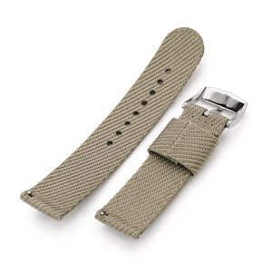 NewLife 20mm Khaki Strap | Vintage, Military Style Watch Strap Nylon Fabric  Replacement Wrist Band That Brings to Any Watch for Men and Women - Khaki