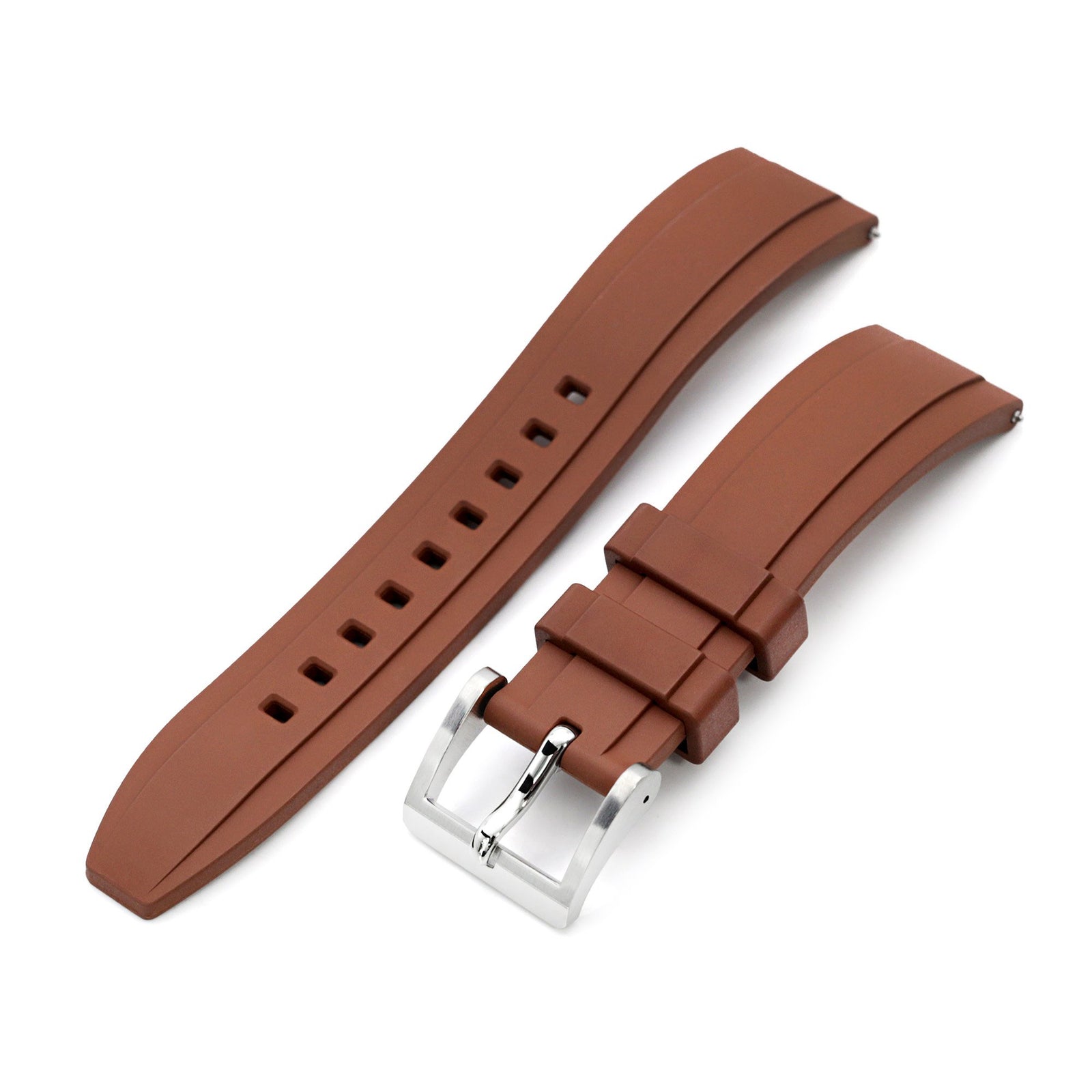 roller buckle straps dark brown – AVI-8 Timepieces