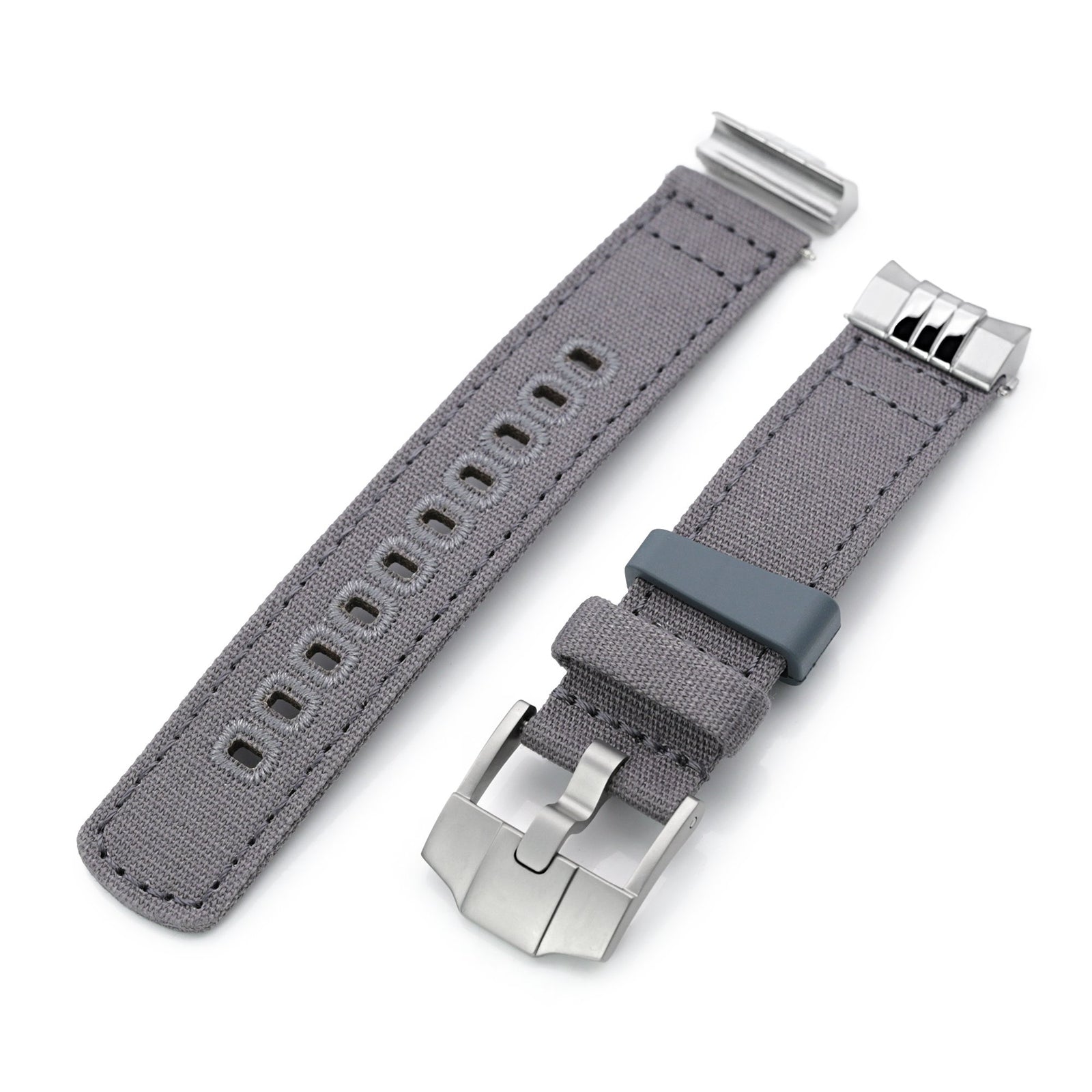 Curve Endpiece Quick Release Canvas Seiko Sumo Watch Strap | Strapcode