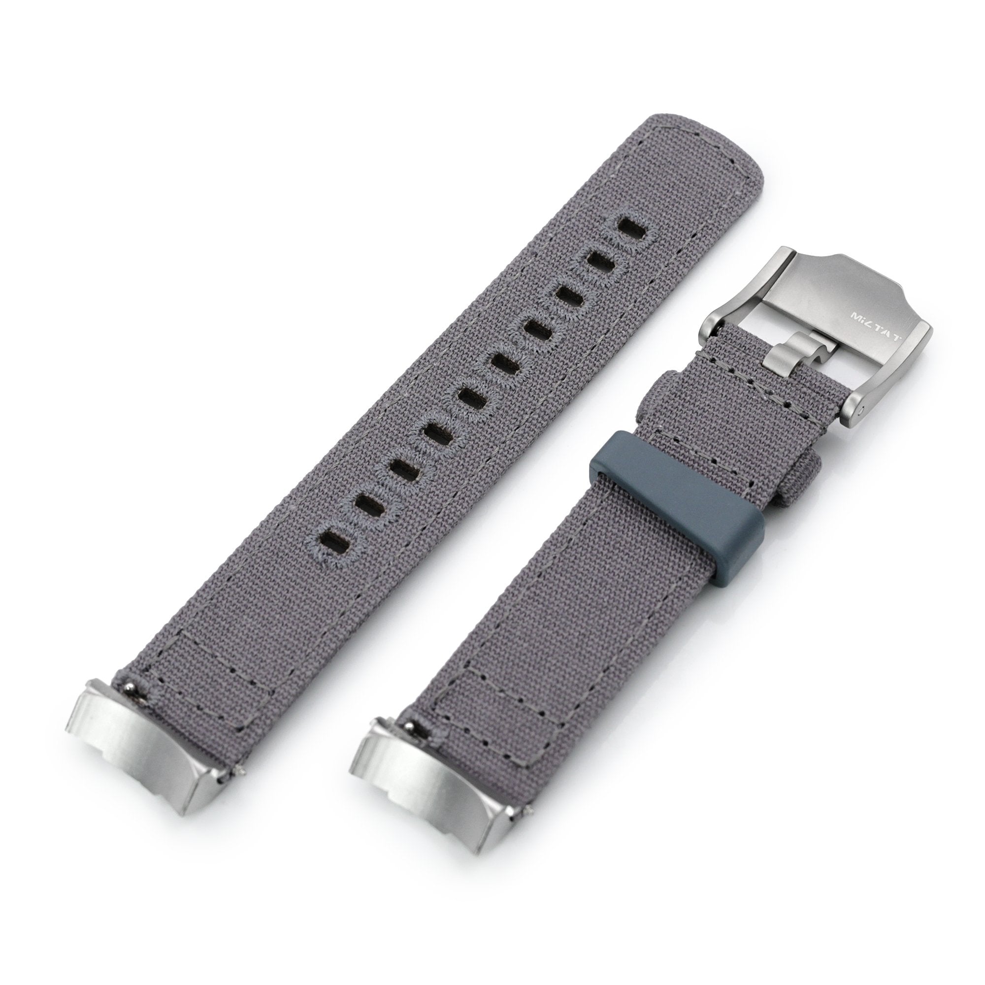 Curve Endpiece Quick Release Canvas Seiko Sumo Watch Strap | Strapcode