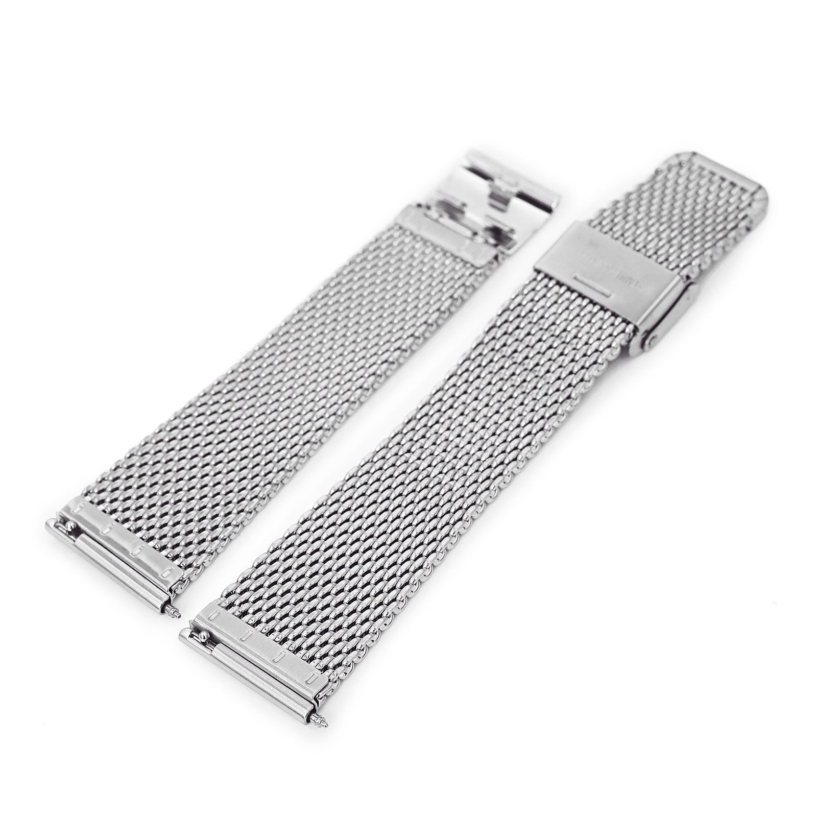 Black Magnetic Clasp Steel Metal Mesh Milanese Bracelet Watch Band Strap  #5042