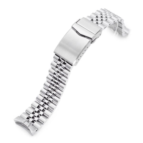 20mm Super-J Louis Watch Band compatible with Seiko 5 40mm SRPE51, 316L  Stainless Steel Brushed V-Clasp